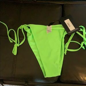 Lime green string Bikini bottom